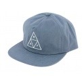 Light Blue Cotton Triangle Snapback Cap - Huf