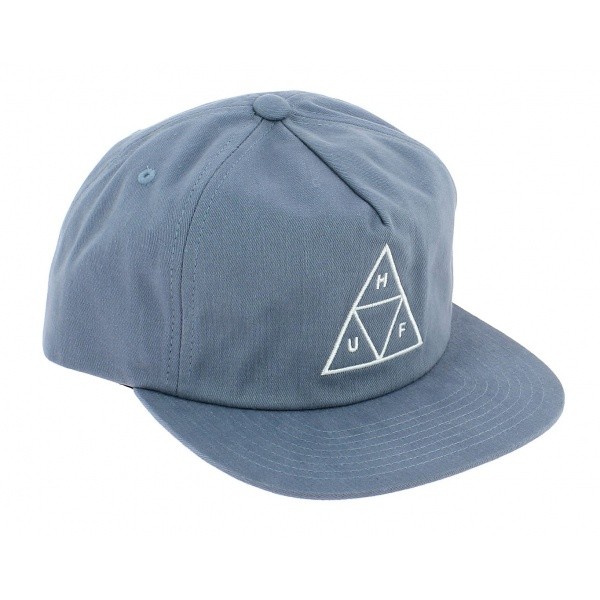 Light Blue Cotton Triangle Snapback Cap - Huf