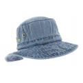 Bob Omaru Blue Washed Cotton - Broner Hats