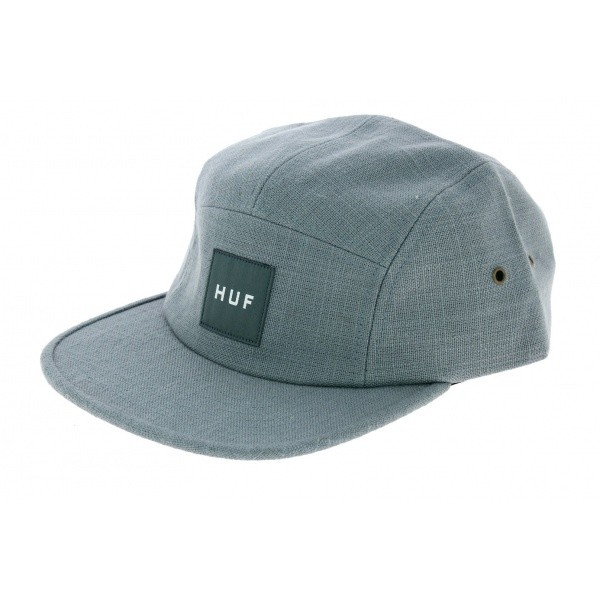 Strapback Cap Tonal Volley Linen Blue/Grey - HUF