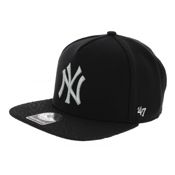 Snapback Visière Plate Craquelée NY Yankees - 47 Brand