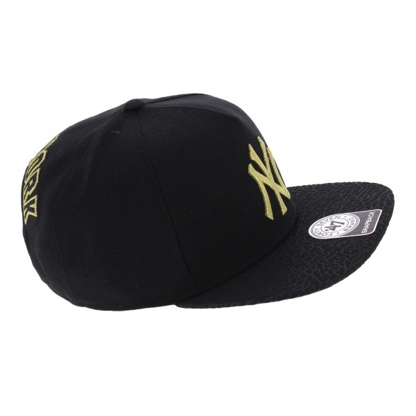 Snapback Cracked Visor NY Yankees Black &amp; Gold - 47 Brand