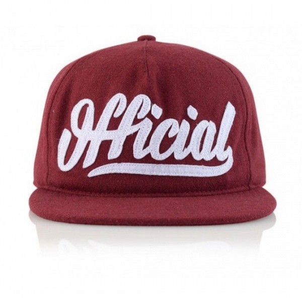 Casquette Snapback Skate Logo Bordeaux - Official