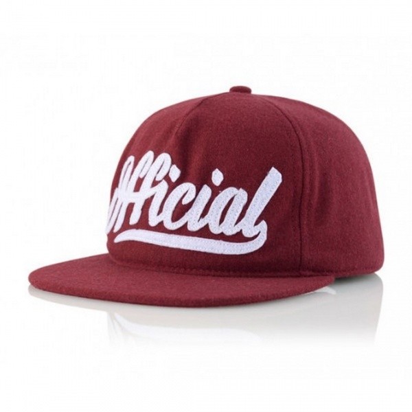 Casquette Snapback Skate Logo Bordeaux - Official