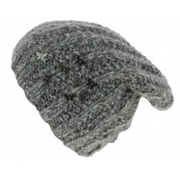 Oversize Fly Hat Mohair Wool Grey - Barts 