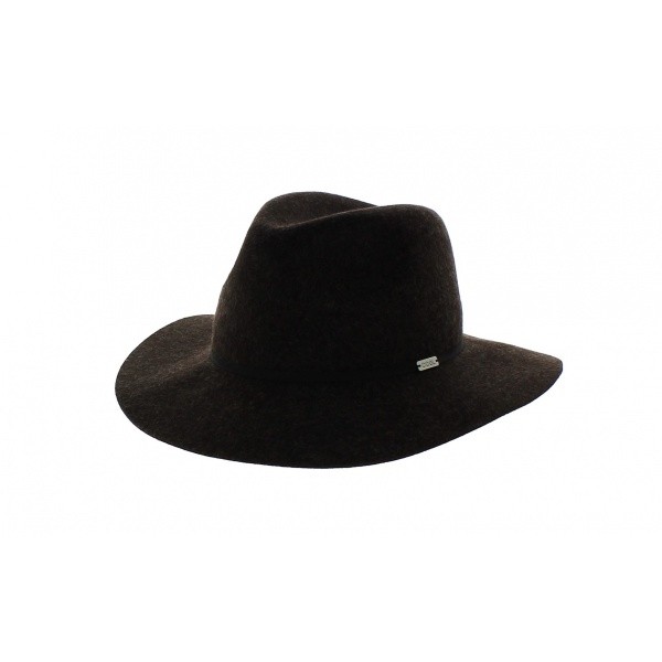 The Harmon Coal brown buffet hat