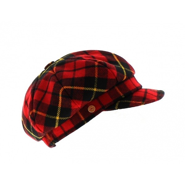 Hat with a hanaé Scottish gavroche cap