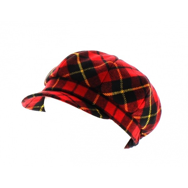 Casquette gavroche écossaise hanaé