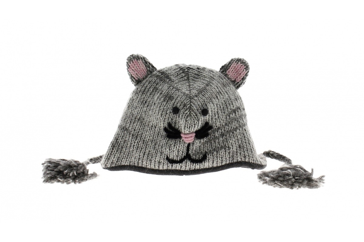 BONNET DE SKI PÉRUVIEN ENFANT - TIMELESS - GRIS CLAIR WEDZE