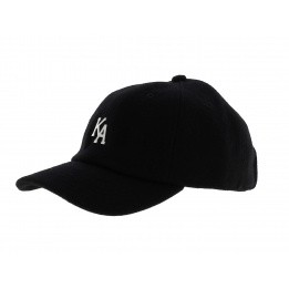 Casquette Letterman Curved Peak Noir  - KING APPAREL