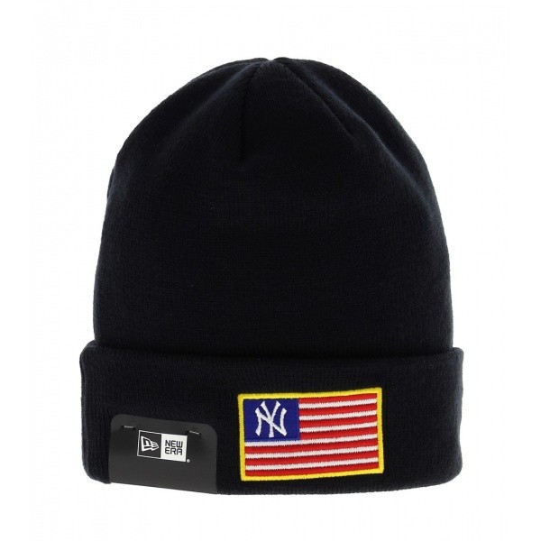 Bonnet MLB Flag Knit Neyya New Era Bleu Marine