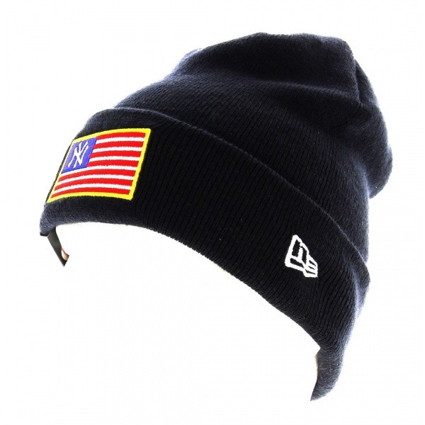 Bonnet MLB Flag Knit Neyya New Era Bleu Marine