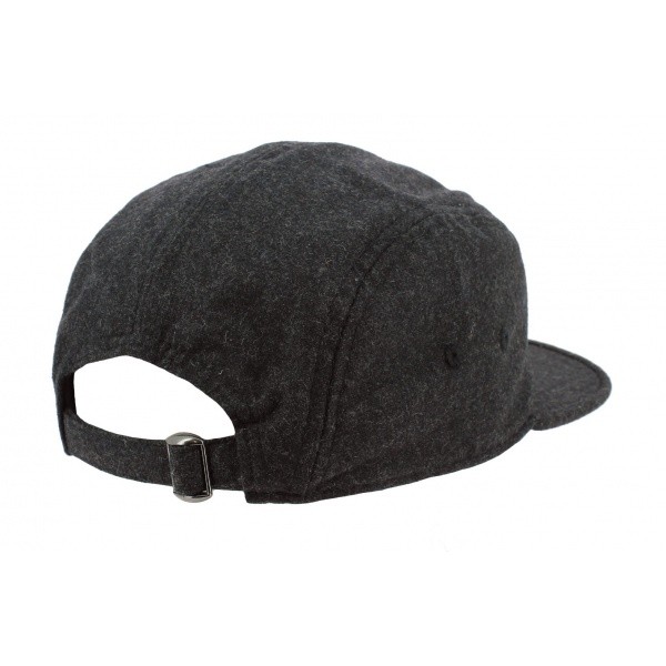 Strapback The Richmond Grey Wool Cap - Coal 