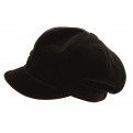 Brown Velvet Gavroche Cap - Mayser