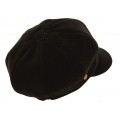 Brown Velvet Gavroche Cap - Mayser