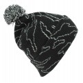 Bonnet Pompon Danamo Acrylique Noir - Official