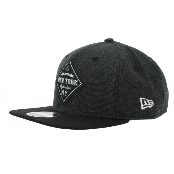 Casquette Snapback Heather Coop Laine Noir - New Era