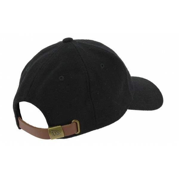 Casquette Strapback Melton Mini Laine Noir - New Era