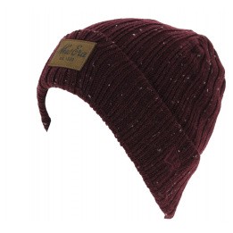 Bonnet Mixte Flecked Suede Cuff Bordeaux - New Era