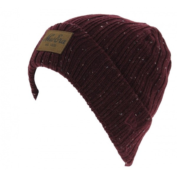 Bonnet Mixte Flecked Suede Cuff Bordeaux - New Era