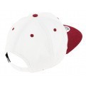 Snapback FLock Cap Red &amp; White Cotton Logo - New Era