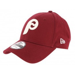 Philadelphia Strapback Flock Logo Red Cap - New Era 