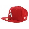 Cap Fitted Basics LA Dodgers Red Wool - New Era