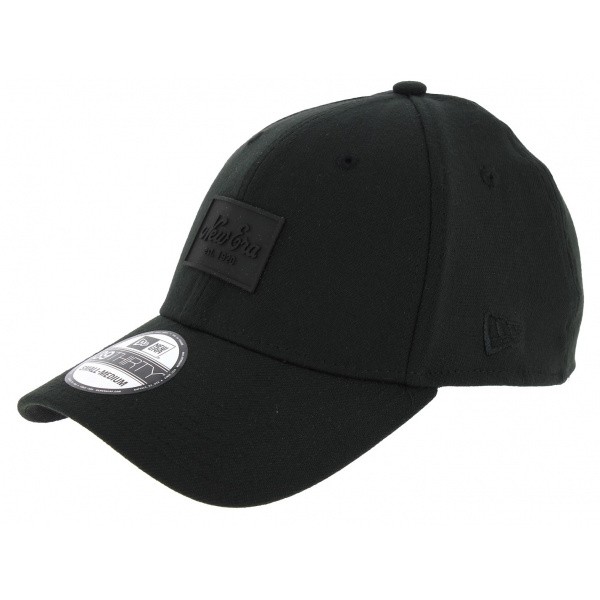 Casquette Baseball Fitted Patched Tone Noir - New Era