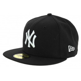 Casquette Fitted Basics Yankees NY Laine Noir - New Era