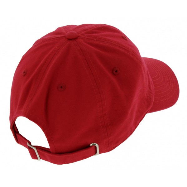 Red Cotton Straback Nasa Nasa Cap