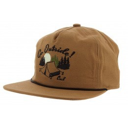 Casquette Strapback The Great Outdoors Coton Camel - Coal