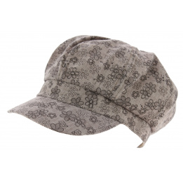 Casquette Gavroche Rétro Été Edelweiss Coton Marron - Traclet