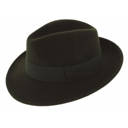 Fedora Hats Wool Felt Vanador Olive- Traclet 