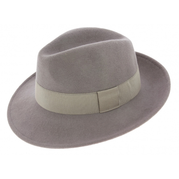 Fedora Hats Wool Felt Grey- Traclet 