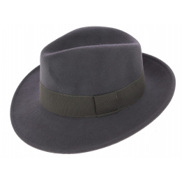 Chapeau Fédora Feutre Laine Vanador Anthracite - Traclet 