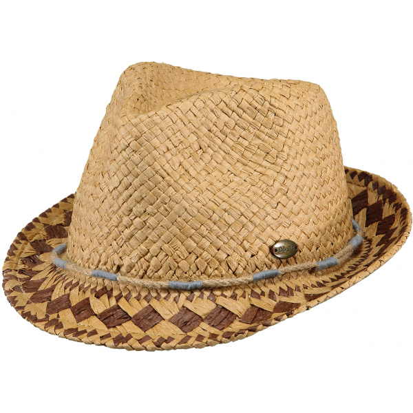 Chapeau Trilby Enfant Brandu Paille Papier Beige & Marron - Barts