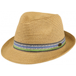 Chapeau Trilby Guitrar Paille Papier Naturel - Barts