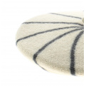 Children's beret with grey stripes - le beret francais