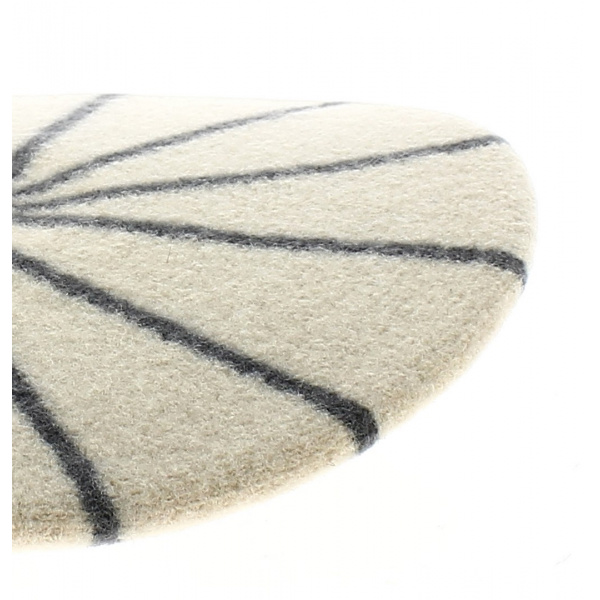 Children's beret with grey stripes - le beret francais