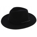 Chapeau Traveller Feutre Laine Toledo Noir - Traclet