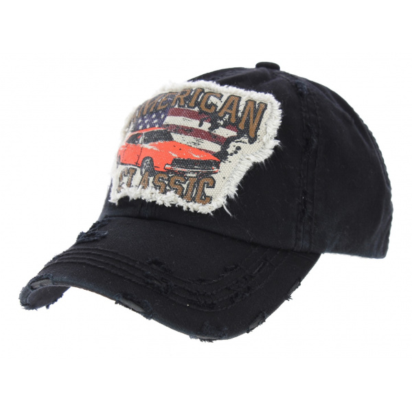 Casquette Strapback Classic America Coton Noir