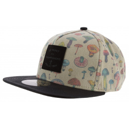 Casquette Strapback Mushroom Illustrated Beige