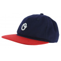 Casquette Strapback Miles Coton Bleu / Rouge