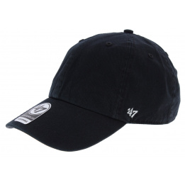 Casquette Baseball Strapback Blank Coton Noir