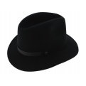 Chapeau Traveller The Atlas Pliable Feutre Laine Noir - Coal