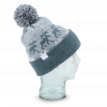 Bonnet Pompon The Lodge Style Jacquard Gris - Coal