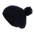 Maple Leafs Toronto Pompom Long Cap Navy Blue