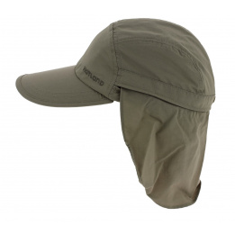 Casquette Janou UPF50+ cache nuque kaki - Hatland 