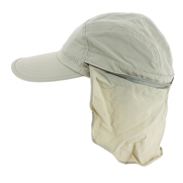 Casquette Janou UPF50+ cache nuque beige - Hatland 