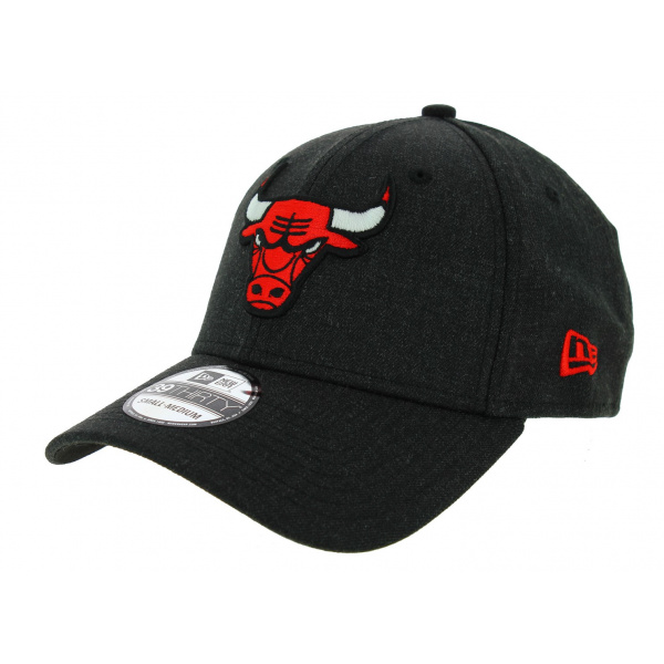 Casquette Fitted Heather Bulls Laine Anthracite - New Era